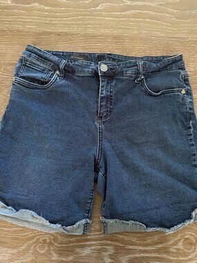 Womens Kut from the Cloth Katy boyfriend denim shorts size 14